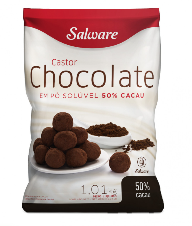 Chocolate Em Pó 50% Cacau 1,01kg - Salware