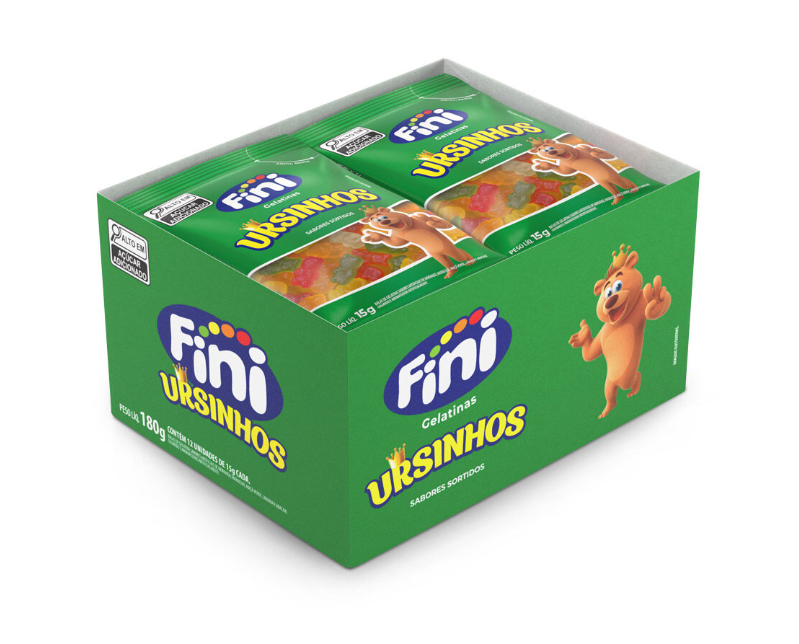 Bala Gelatina Ursinho Com 12x15g Cada - Fini