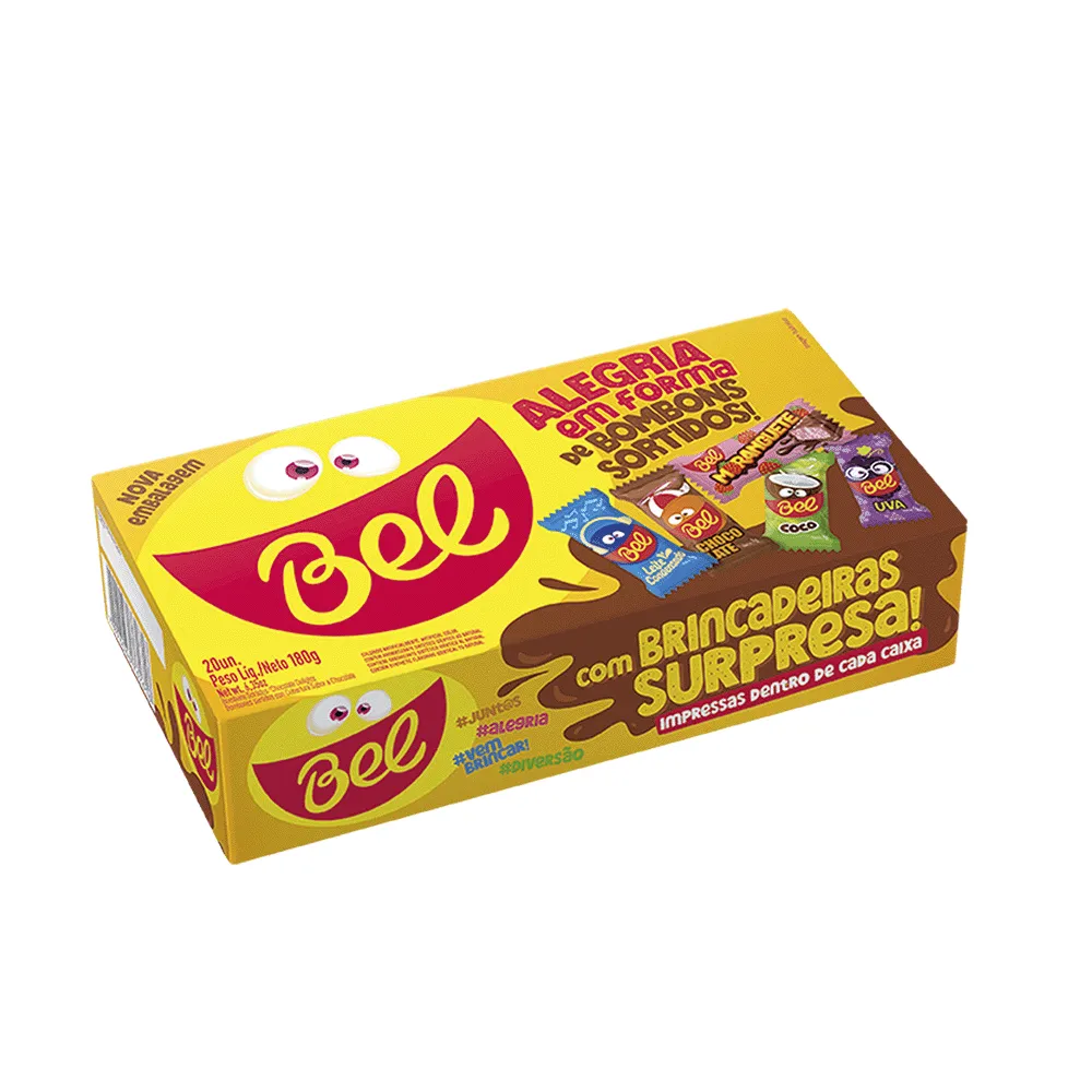 Bombons Sortidos 180g (20un X 9g) - Bel