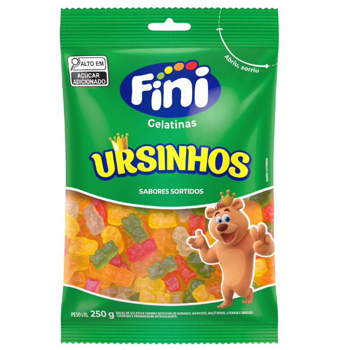 Bala Gelatina Ursinhos 250g - Fini