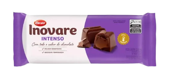 Chocolate Cobertura Inovare Meio Amargo Barra 2,100kg - Harald
