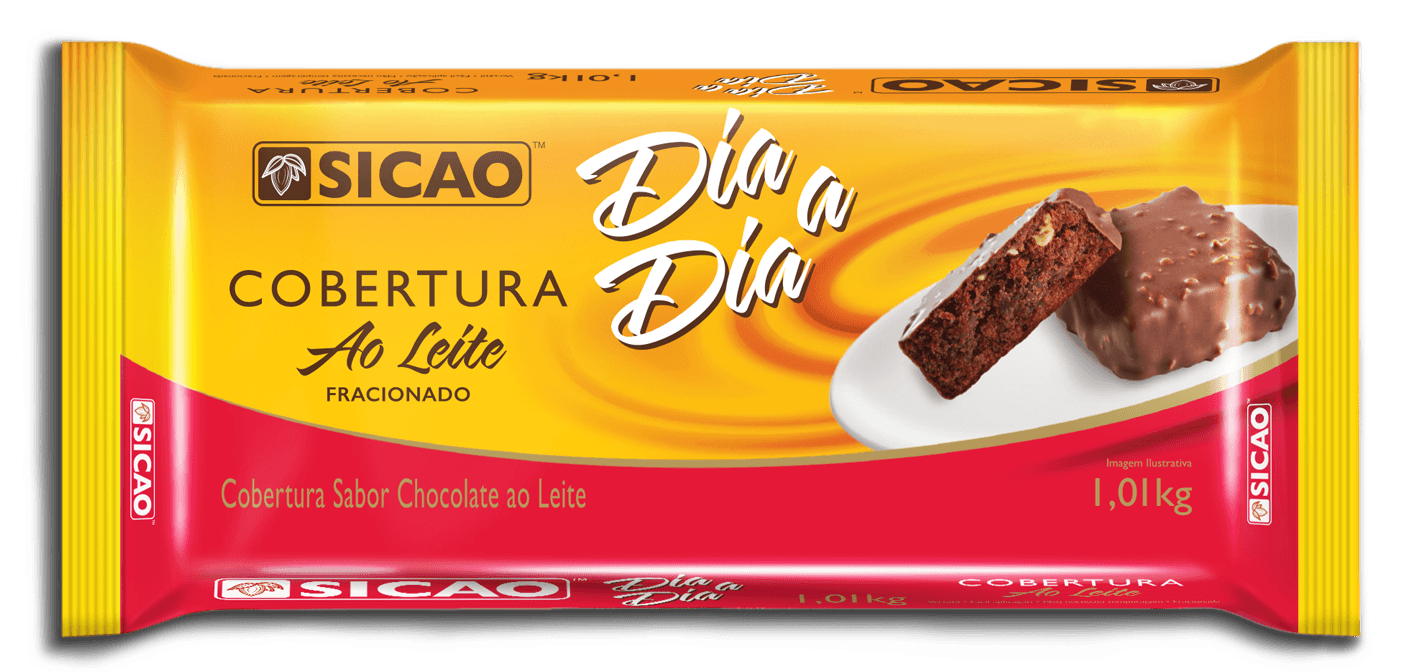 Cobertura Fracionada Dia A Dia Ao Leite Barra 1,01kg