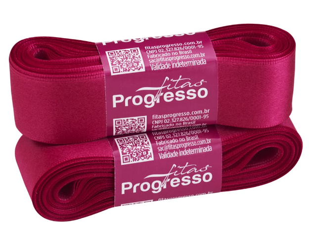 Fita De Cetim N7 10m X 30mm Pink Cor 303 - Progresso