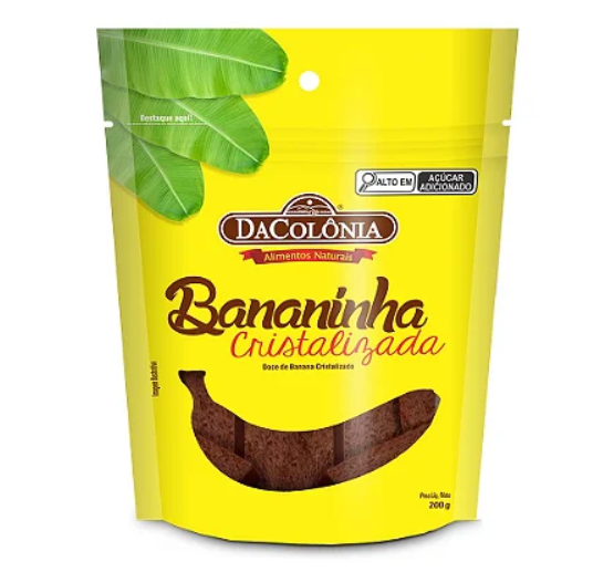 Bananinha Cristalizada 200g- Dacolônia