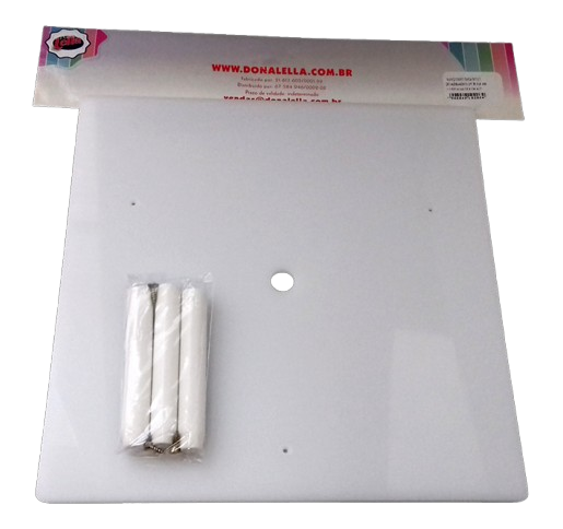 Banquinho Para Bolo Quadrado 30cm - Dona Lella