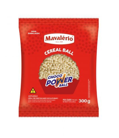Cereal Choco Power Ball Mini Branco 300g
