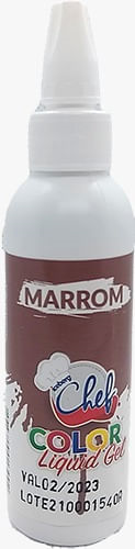 Corante Color Liquid Gel Marrom 60g