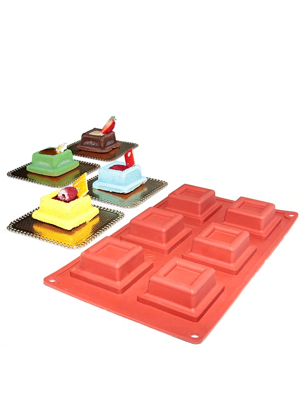 Assadeira Silicone Mini Ballerine Quadrada - Cimapi