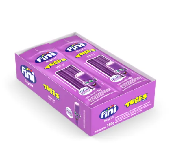 Tubes Uva Com 12x15g Cada - Fini