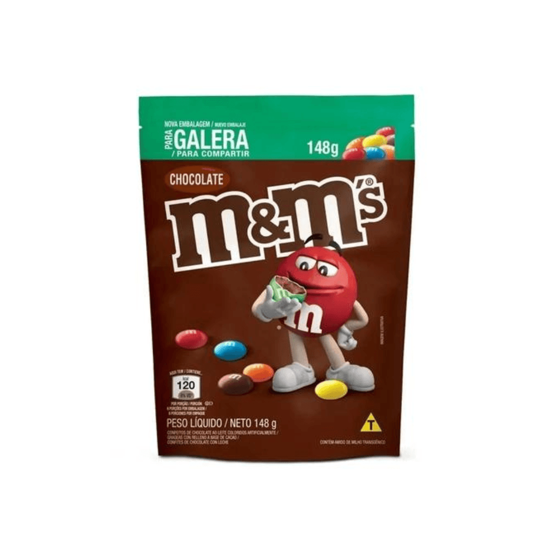 Confeito M&M Chocolate Ao Leite 148g