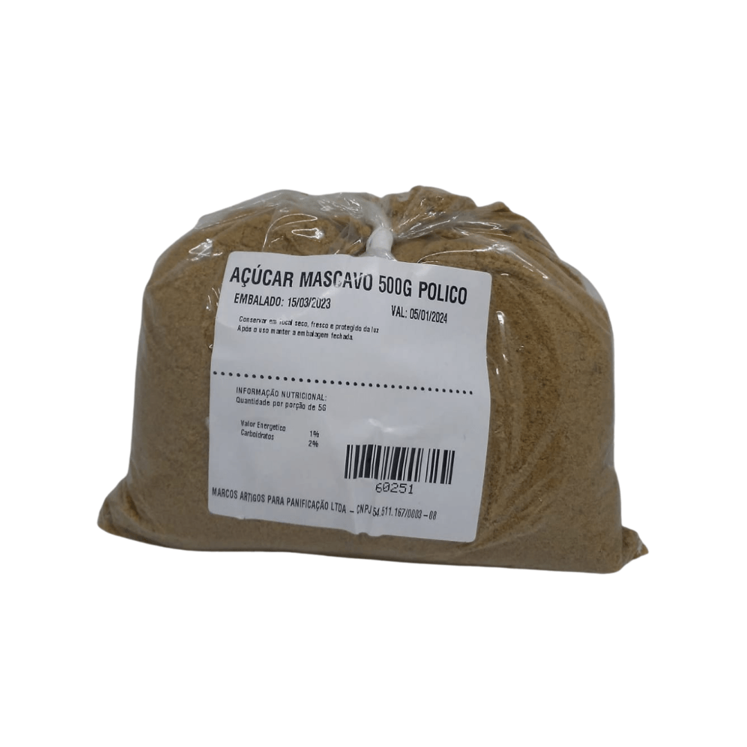 Açúcar Mascavo 500g Polico Energy