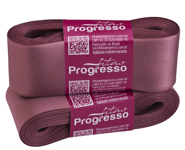 Fita De Cetim N9 10m X 38mm Rosé Cor 344  - Progresso