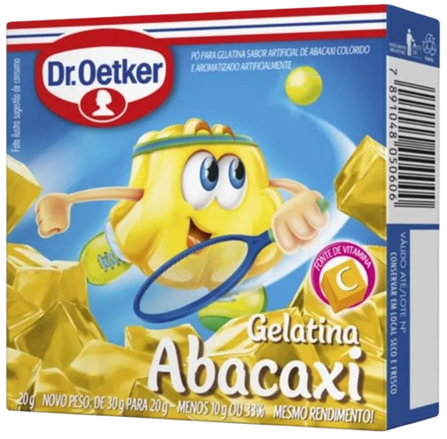 Gelatina Sabor Abacaxi 20g - Dr.Oetker