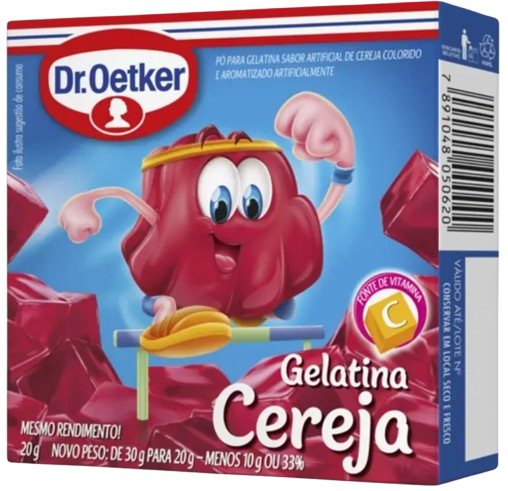 Gelatina Sabor Cereja 20g - Dr.Oetker