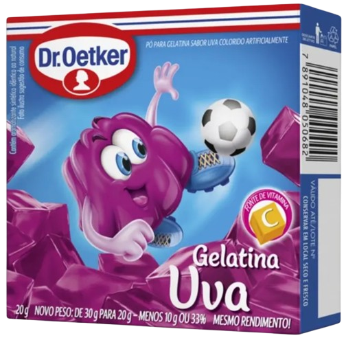 Gelatina Sabor Uva 20g - Dr.Oetker