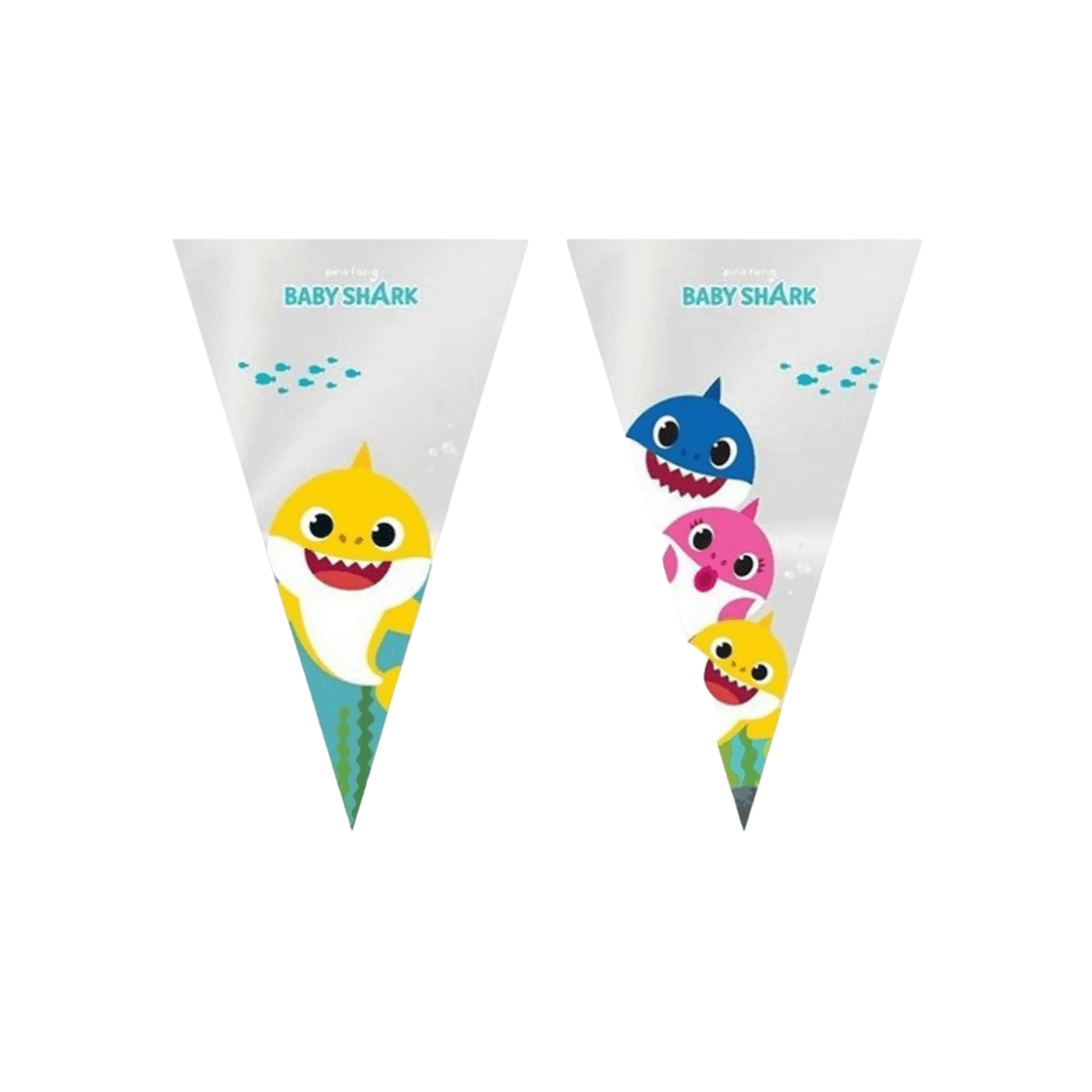 Cone Festa Baby Shark C/50 Unid - Cromus