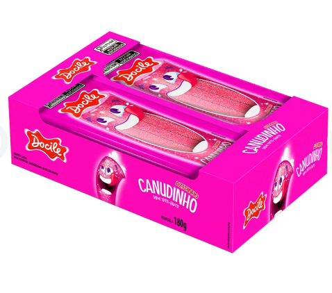Canudinho Sabor Tutti-Frutti Cítrico Com 12x15g Cada - Docile