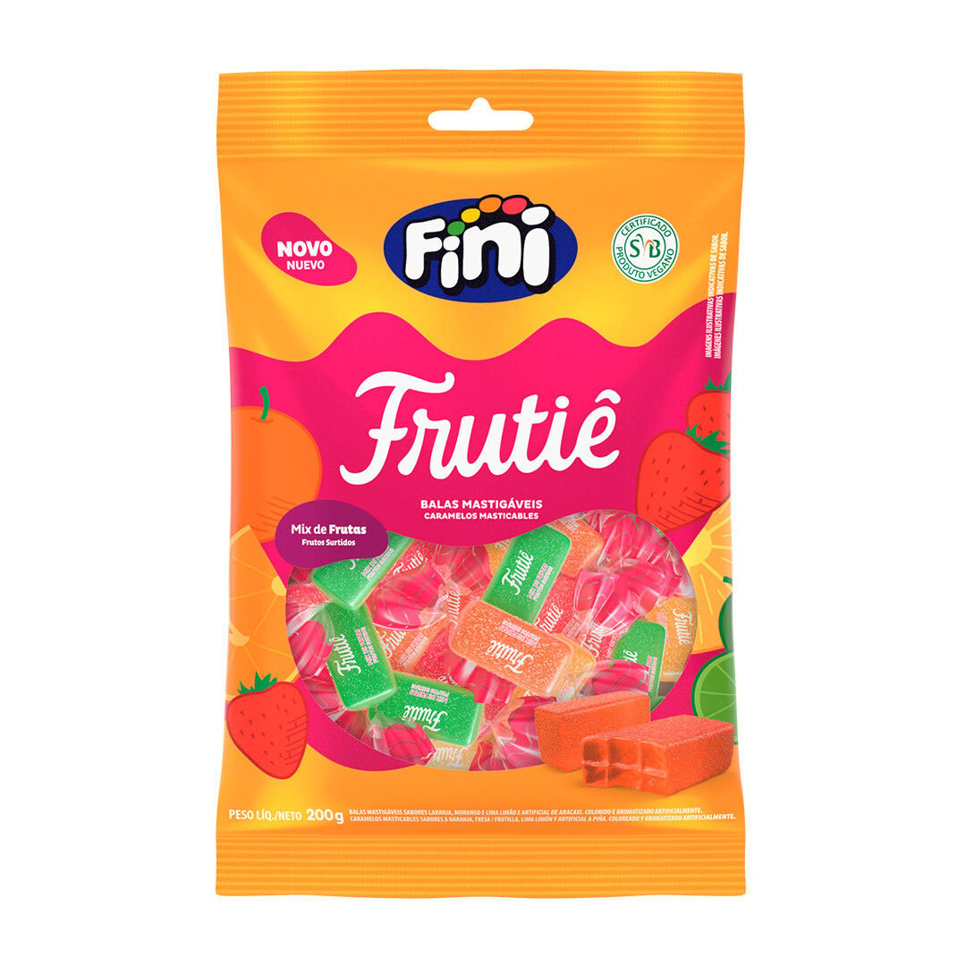 Bala Frutiê Frutas Sortidas 200g - Fini