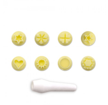 Kit Carimbos Mini Amarelo 9pçs