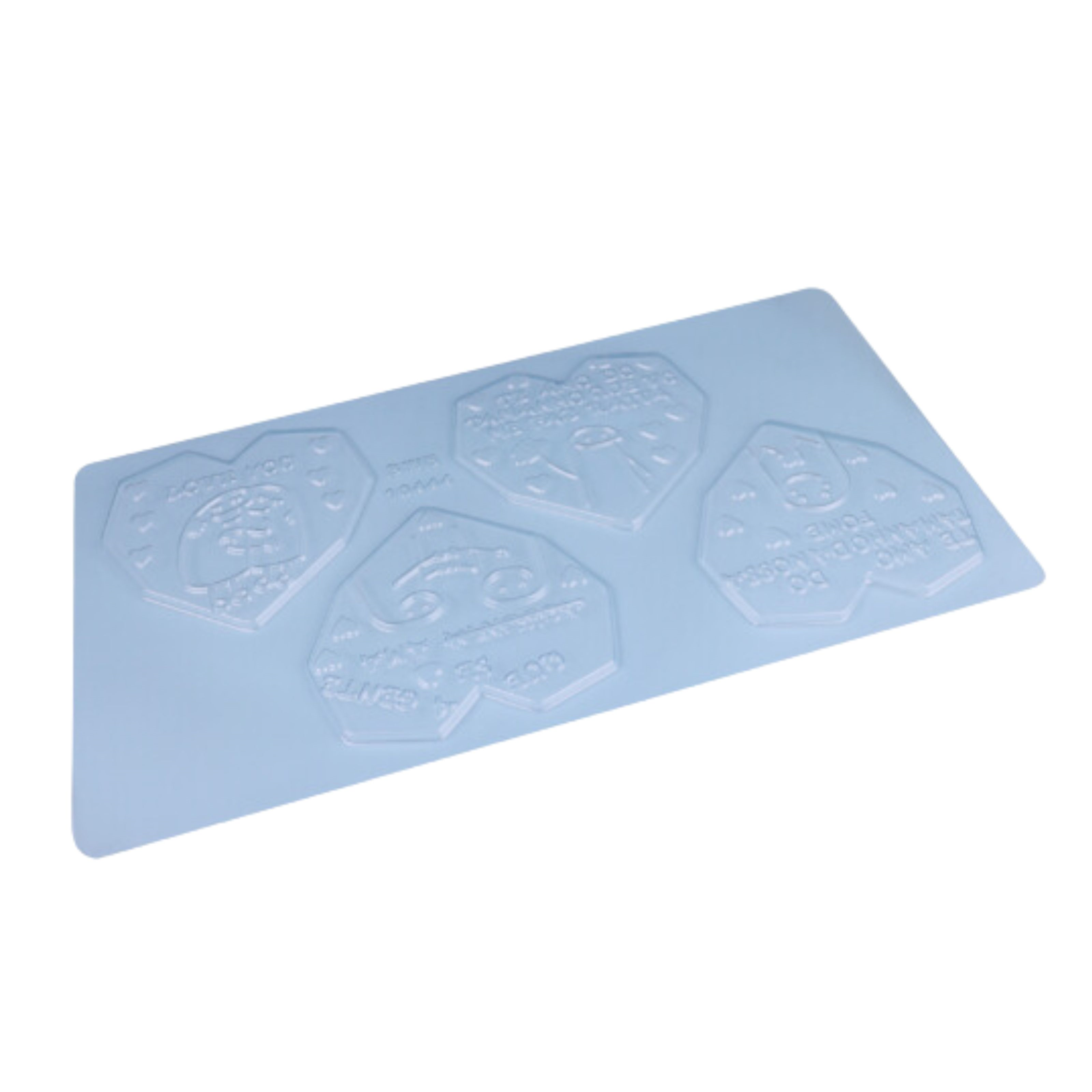 Forma Simples Coração Lapidado Tablete Flork 500g - Bwb