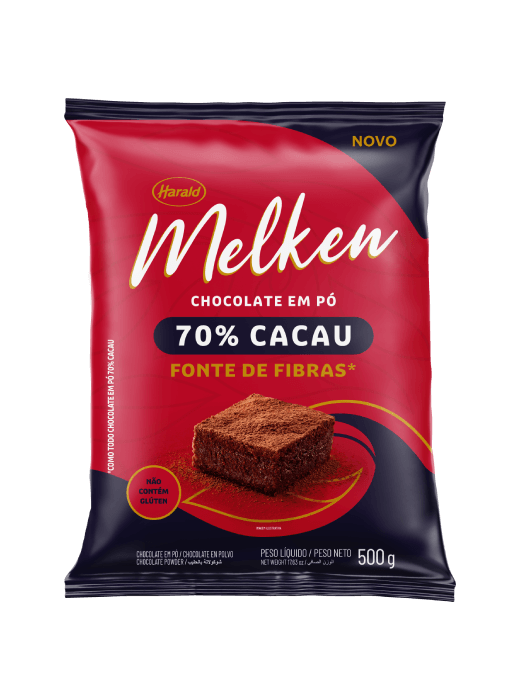 Chocolate Em Pó 70% Melken 500g - Harald