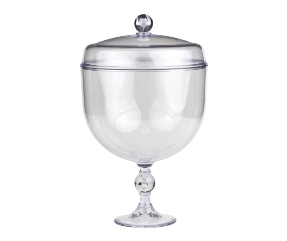 Taça Cristal Com Tampa 1.250ml - Bluestar