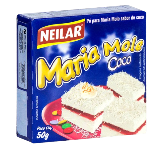 Pó Para Maria Mole Sabor Coco 50g - Neilar