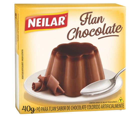 Pó Para Flan Sabor Chocolate 40g - Neilar