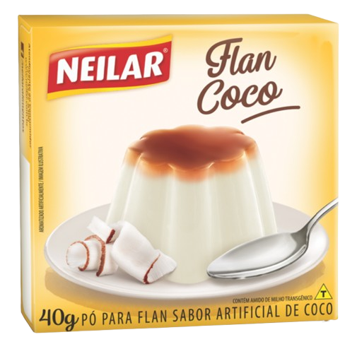 Pó Para Flan Sabor Coco 40g - Neilar