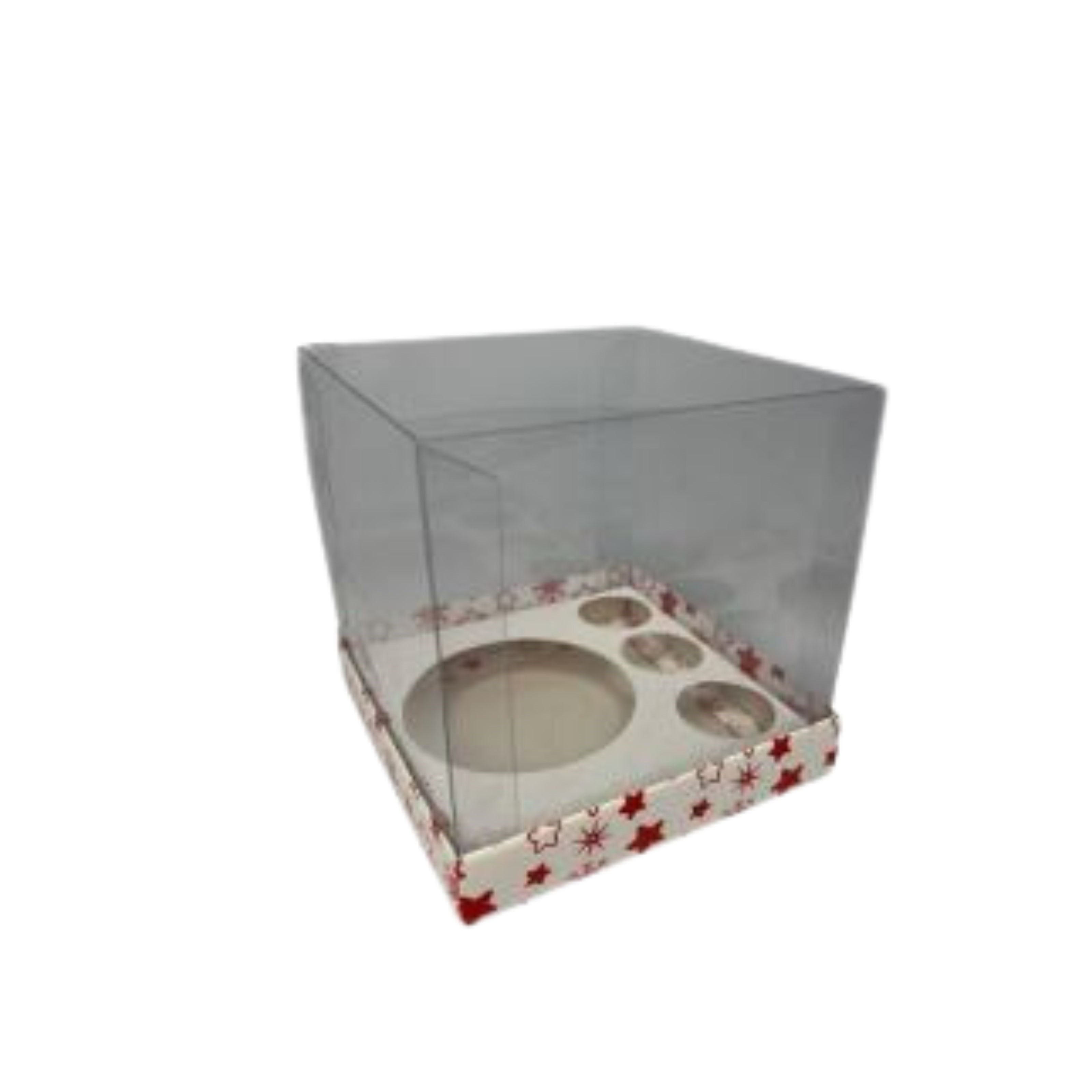 Caixa Cartão Branca Estrela 12x 12 X 12 Panetone - Distak