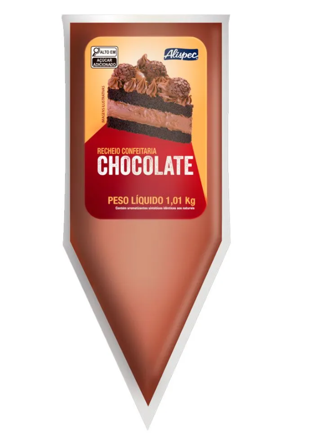 Recheio Confeitaria Chocolate 1,01kg - Alispec