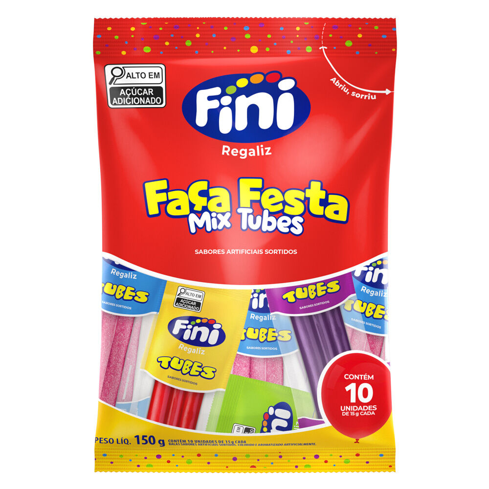 Faça Festa Mix Tubes 10x15g - Fini