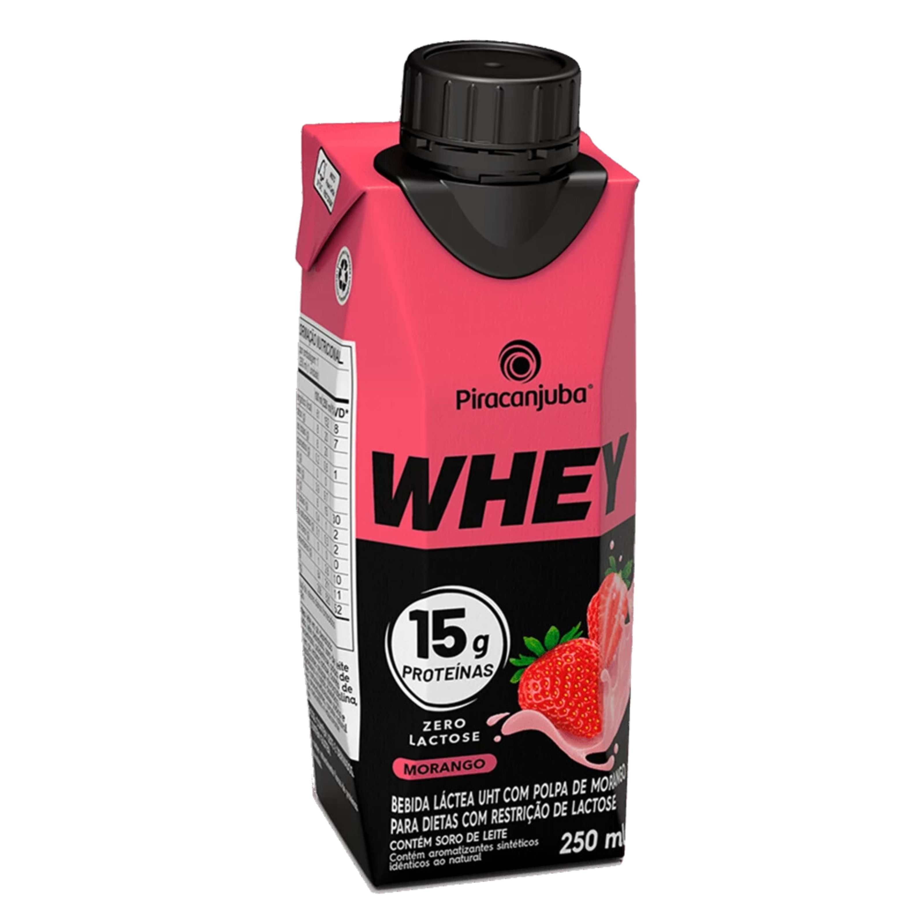 Bebida Láctea Whey Sabor Morango 250ml - Piracanjuba