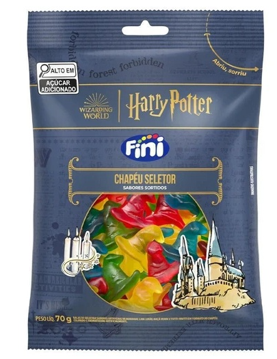 Bala Harry Potter Chapéu Seletor 70g - Fini