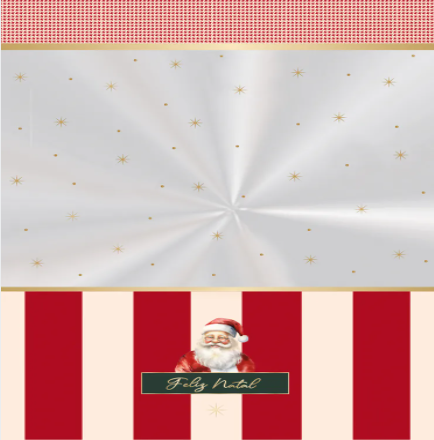 Saco Para Panetone Charm Natalino 100g 13,5x22,5cm C/50 Und. - Cromus