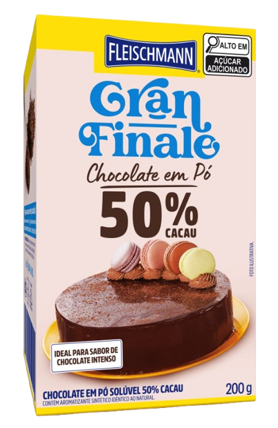 Chocolate Em Pó 50% Cacau 200g Gran Finale - Fleischmann