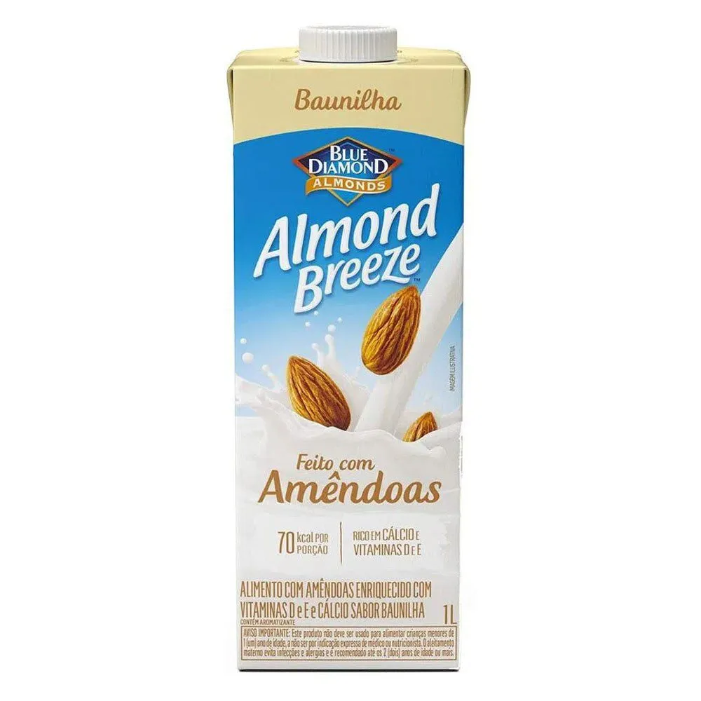 Bebida C/ Amêndoas Sabor Baunilha 1l - Almond Breeze