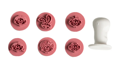 Kit Carimbos Turma Da Mônica (2,5cm)  Rosa Bebê – Bluestar