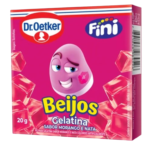 Gelatina Sabor Beijos 20g Fini - Dr.Oetker