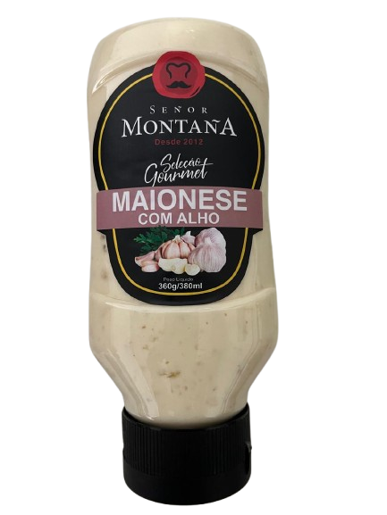 Maionese Com Alho 338g - Señor Montaña