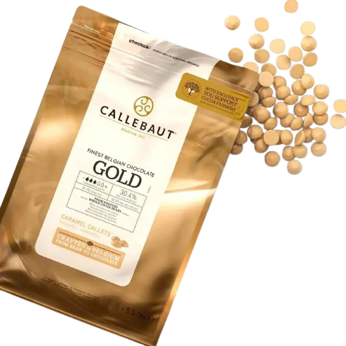 Chocolate Caramelo Gold 30,4% Gotas 201g - Callebaut