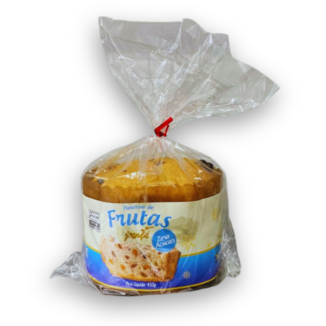 Panetone De Frutas Cristalizadas Zero Açúcar 450g - Partié